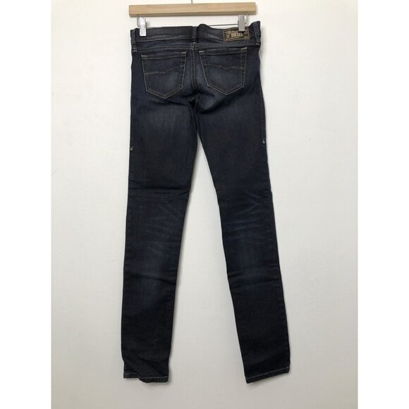 Diesel Industry Getlegg Woman 24X32 Blue Denim Jeans Stretch Slim Tapered - Picture 8 of 8